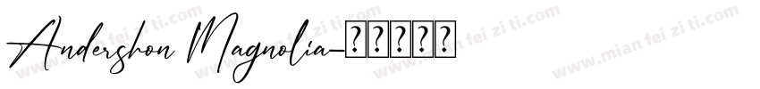 Andershon Magnolia字体转换